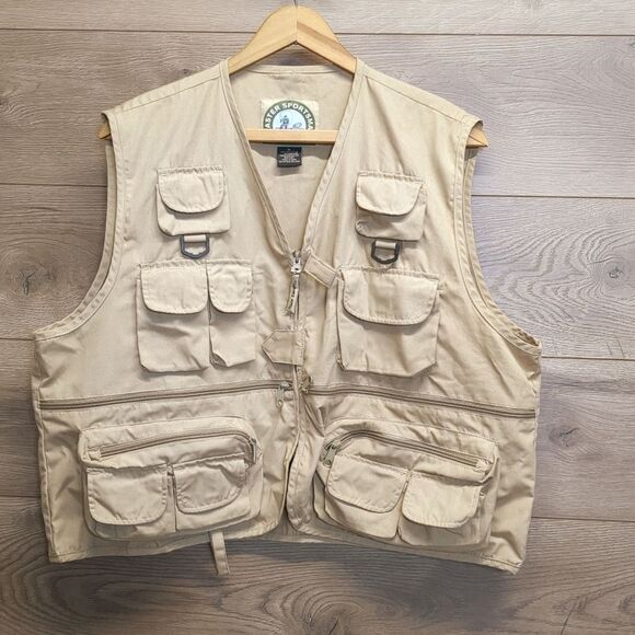 Master Sportsman Fly Fishing Multi Pocket Vest Men's Size XL - Picture 1 of 8